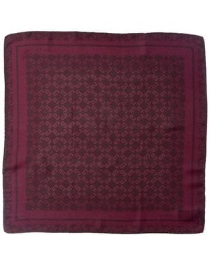 Givenchy 4G Square Silk Scarf - Purple