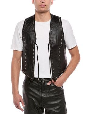 BLK DNM Leather Vest - Black