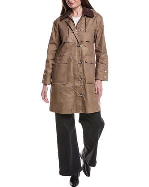 Avec Les Filles Rain Anorak Coat - Brown