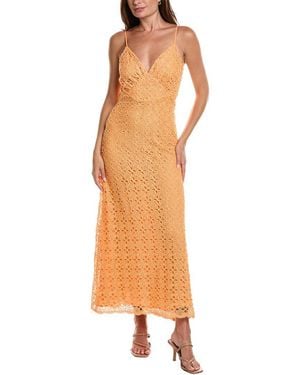 LAYERED WITH LOVE Embellished Maxi Dress - Orange
