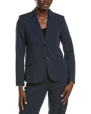 Anne Klein Seersucker Jacket - Blue