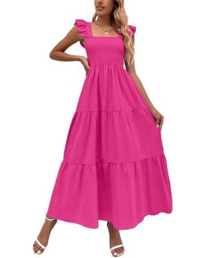 TAZGA Maxi Dress - Pink