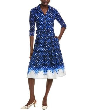 Samantha Sung Audrey Shirtdress - Blue