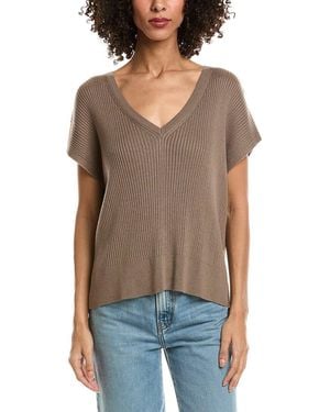 Splendid Georgie V-Neck Cashmere-Blend Jumper - Brown