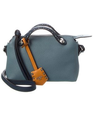 Fendi By The Way Selleria Mini Leather Satchel - Blue