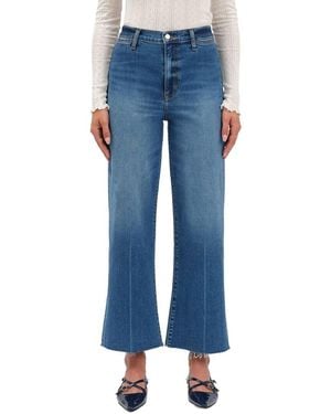 Daze Denim Pleaser High Rise Wide Ankle Jean - Blue