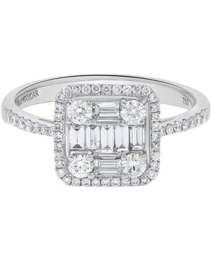 H.J. Namdar 18K 0.75 Ct. Tw. Diamond Cluster Ring - White