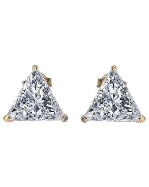Lab Grown Diamonds 14K 4.00 Ct. Tw. Lab-Grown Diamond Earrings - Blue