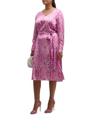 Gabriella Rossetti Vittoria Stretch Silk Dress - Pink