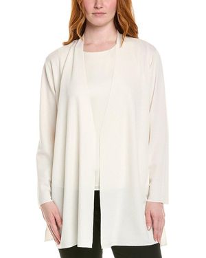 Anne Klein Plus Napa Cardigan - Natural