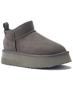 Australia Luxe Cozy Ultra Platfoam Suede Boot - Gray