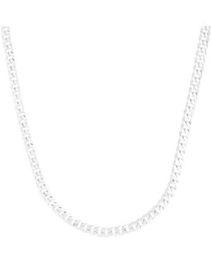 Italian Silver Chain Necklace - White