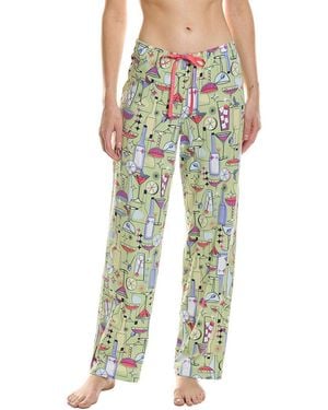 Hue Classic Cocktails Long Pyjama Pant - Green