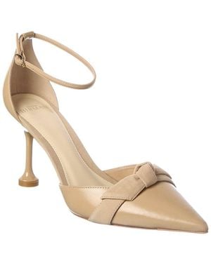Alexandre Birman Clarita Flare Leather Pump - Metallic