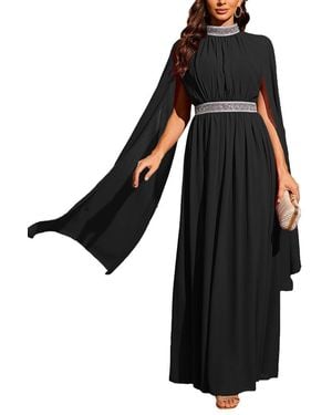 VIBI Embellished Maxi Dress - Black