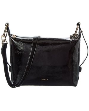 Furla Tonie Mini Leather Hobo - Black
