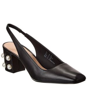 Stuart Weitzman Jte 60 Leather Slingback Pump - Black