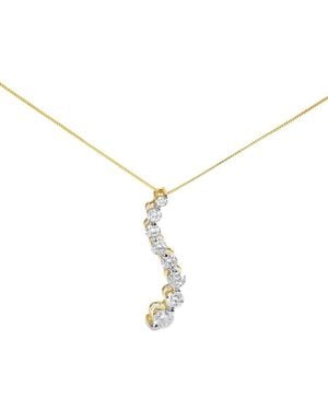 Haus of Brilliance 14K 3.00 Ct. Tw. Diamond Pendant Necklace - Metallic