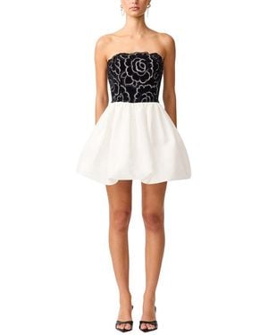 Elliatt Eris Strapless Mini Dress - White