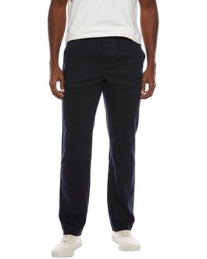 Vince Hemp Linen-Blend Drawstring Pant - Black