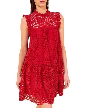 Ulla Johnson Thea Mini Dress - Red