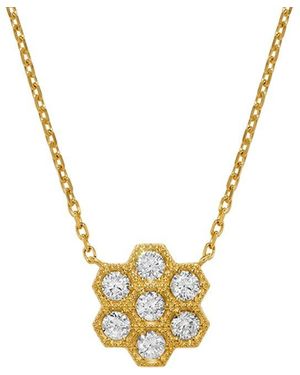 H.J. Namdar 14K 0.63 Ct. Tw. Diamond Honeycomb Necklace - Metallic