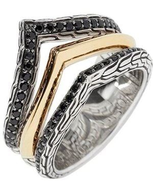 John Hardy 18K Treated Sapphire & Spinel Essentials Ring - White
