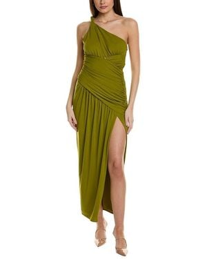 Nicholas Nala Draped Asymmetrical Gown - Green