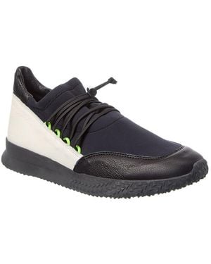 Arche Andyni Neoprene & Leather Trainer - Blue