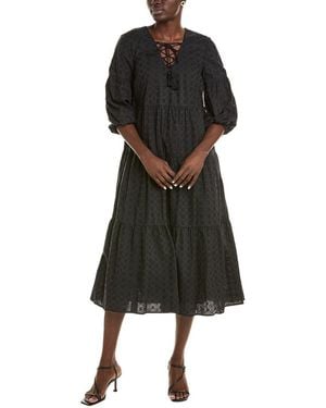 Brooks Brothers Tiered Dress - Black