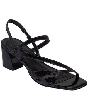 Bernardo Gyoda Patent Mid Heel Sandal - Black