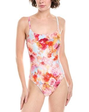 L'Agence Shimmer One-Piece - Red
