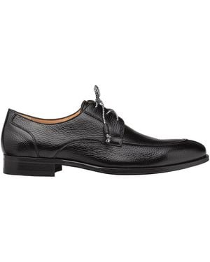Mezlan Fratello Split-Toe Leather Shoe - Black