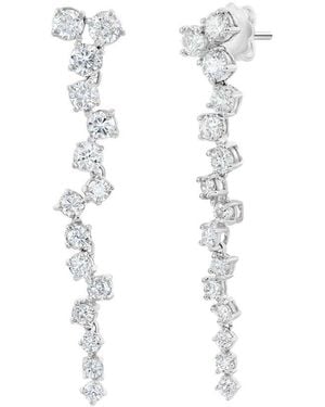 Jewels by Viomo 14K 3.02 Ct. Tw. Diamond Drop Earrings - White