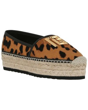 Balmain Alex Leather Espadrille - Black