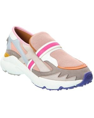Tod's Mesh & Leather Sneaker - Pink