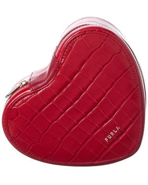 Furla Classic Leather Jewellery Box - Red