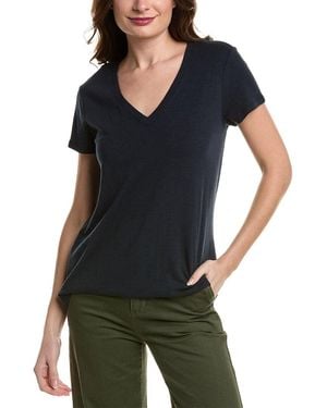 Splendid Kate Slub V-Neck T-Shirt - Black