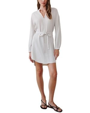 Bella Dahl Belted Mini Dress - Gray