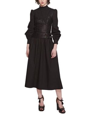 Marchesa Midi Dress - Black