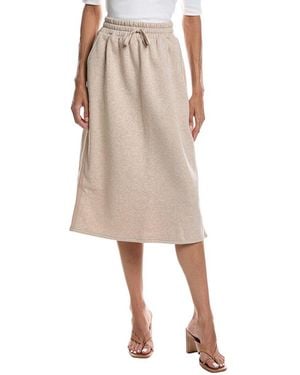 Bernardo Knit Fleece Skirt - Natural