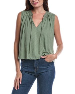 Nation Ltd Via Tie-Front Flowy Tank - Green