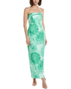 MILLY Ella Midi Dress - Green