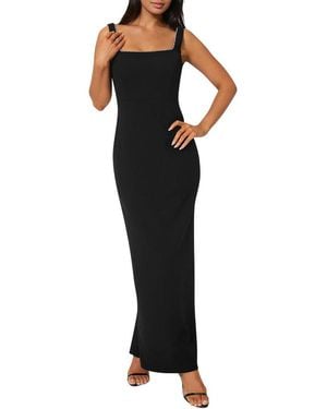 Bebe Square Neck Maxi Dress - Black