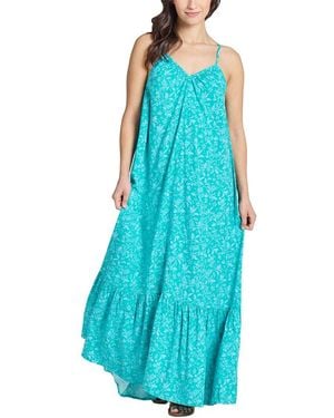 Life Is Good. Woven Maxi Dress - Blue