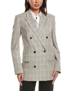 BOSS Jukana1 Wool-Blend Blazer - Grey