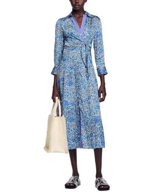 Sandro Anjy Dress - Blue