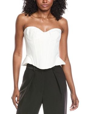 Bardot Cristo Bustier Top - White