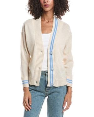 Brodie Cashmere Jadore La Mer Cashmere Cardigan - White