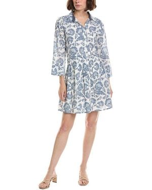 Ro's Garden Ros Garden Deauville Shirtdress - Blue